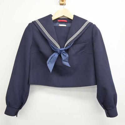 【中古】福岡県 当仁中学校 女子制服 2点 (セーラー服・ジャンパースカート) sf049041