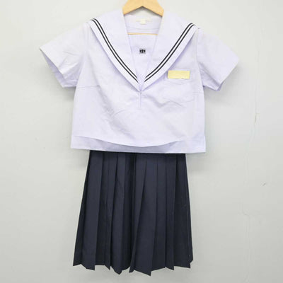 【中古】山口県 川中中学校 女子制服 2点 (セーラー服・スカート) sf049048