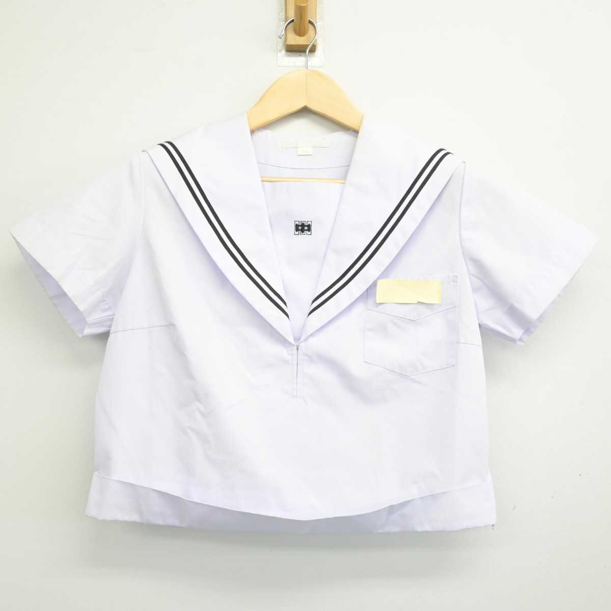 【中古】山口県 川中中学校 女子制服 2点 (セーラー服・スカート) sf049048