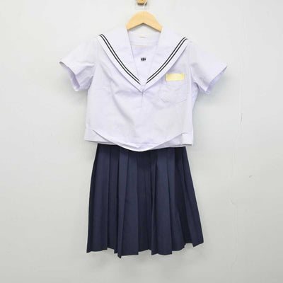 【中古】山口県 川中中学校 女子制服 2点 (セーラー服・スカート) sf049049