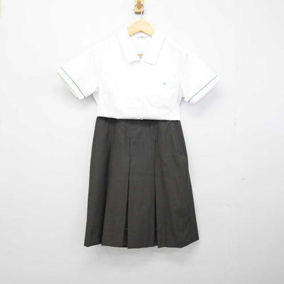 【中古】京都府 ノートルダム女学院高等学校 女子制服 3点 (シャツ・スカート) sf049059