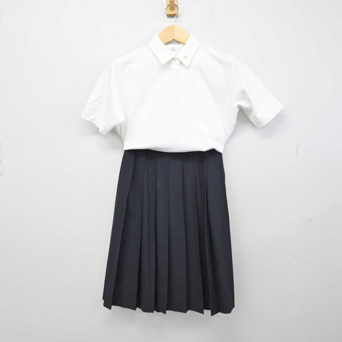 【中古】兵庫県 神戸星城高等学校 女子制服 2点 (シャツ・スカート) sf049067