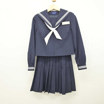 【中古】大分県 駅川中学校 女子制服 3点 (セーラー服・スカート) sf049070