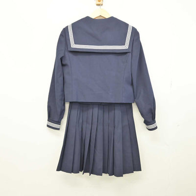 【中古】大分県 駅川中学校 女子制服 3点 (セーラー服・スカート) sf049070