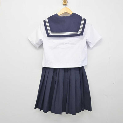 【中古】大分県 駅川中学校 女子制服 4点 (セーラー服・スカート) sf049071