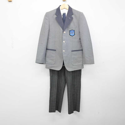 【中古】福島県 ふたば未来学園中学校 男子制服 4点 (ブレザー・シャツ・ズボン) sf049081