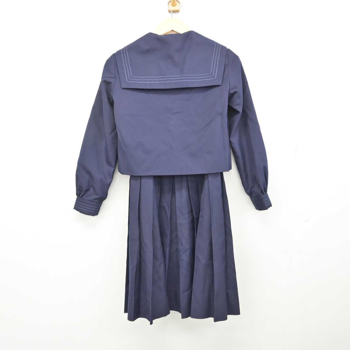 【中古】兵庫県 西宮高等学校 女子制服 3点 (セーラー服・ジャンパースカート) sf049084