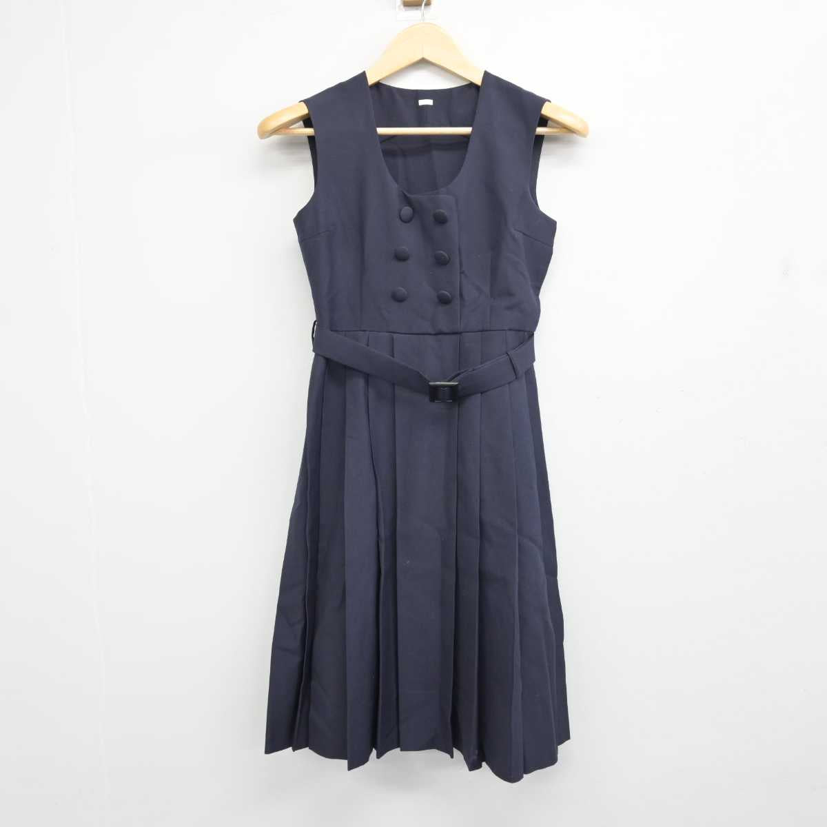 【中古】兵庫県 西宮高等学校 女子制服 2点 (シャツ・ジャンパースカート) sf049085