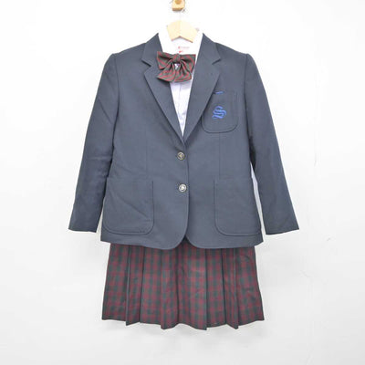 【中古】宮城県 松陵中学校 女子制服 6点 (ブレザー・シャツ・スカート) sf049089