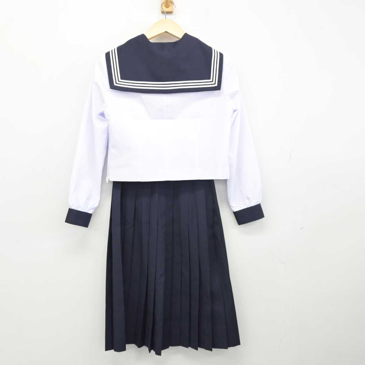 【中古】北海道 札幌啓成高等学校 女子制服 3点 (セーラー服・スカート) sf049112