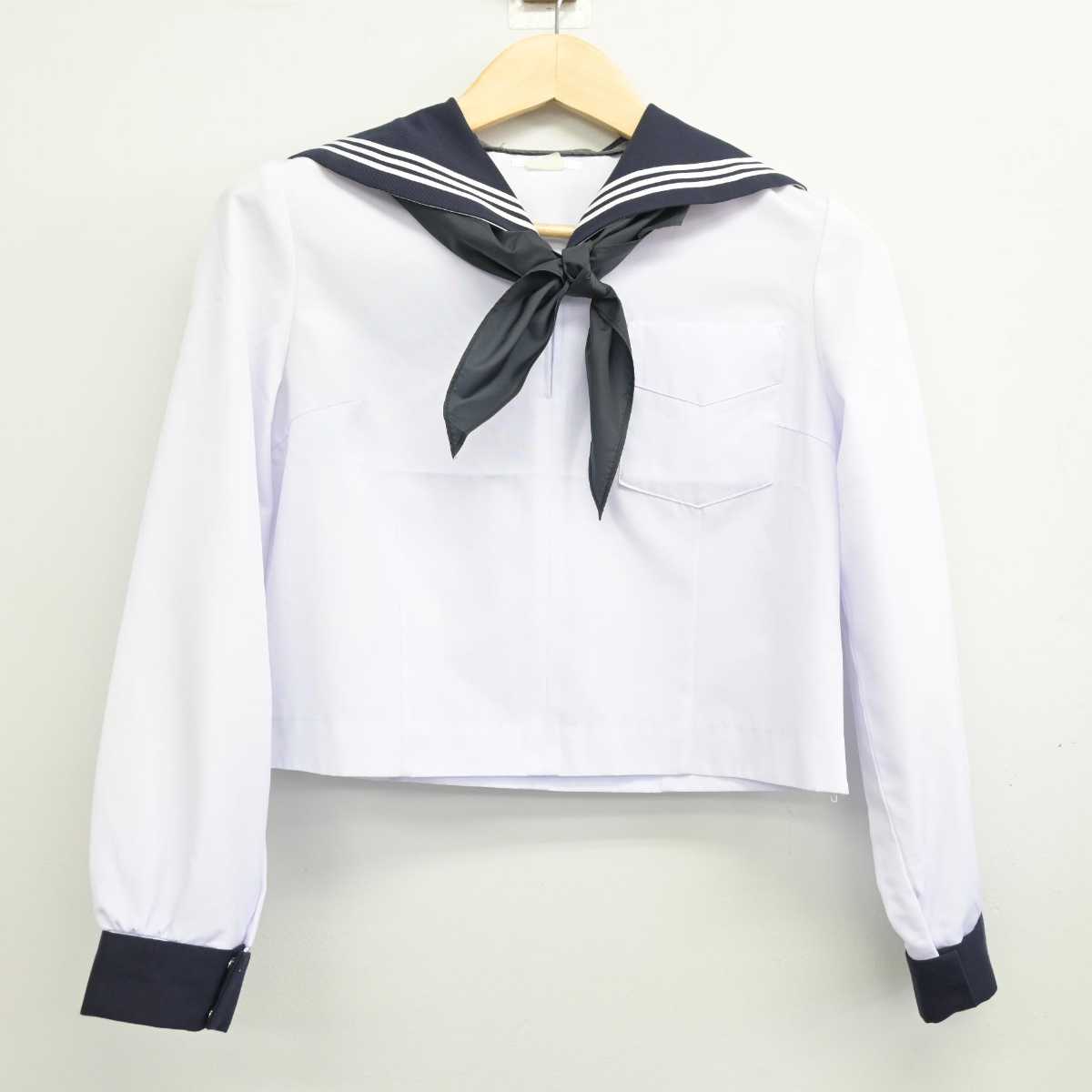 【中古】北海道 札幌啓成高等学校 女子制服 3点 (セーラー服・スカート) sf049112