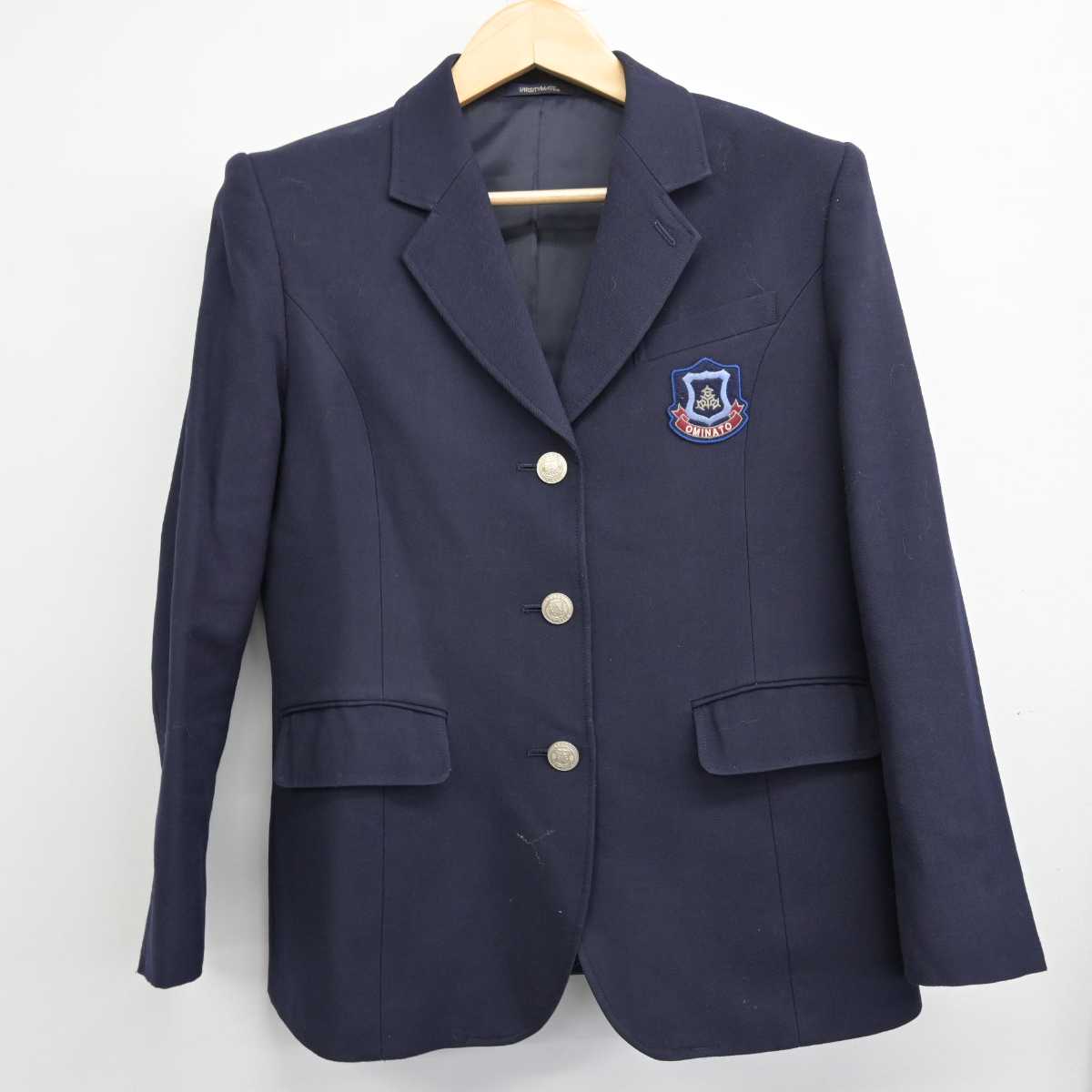 【中古】青森県 大湊高等学校 女子制服 5点 (ブレザー・シャツ・スカート) sf049136