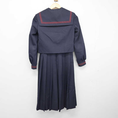 【中古】福岡県 久留米市立諏訪中学校 女子制服 3点 (セーラー服・ジャンパースカート) sf049142