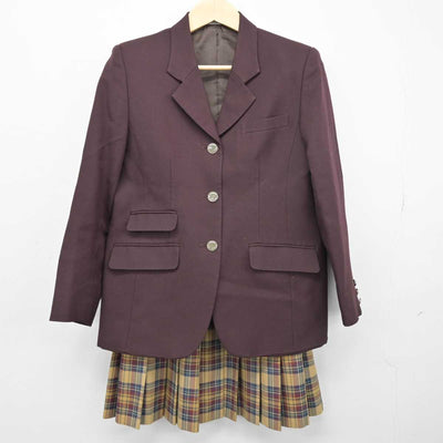 【中古】福島県 仁愛高等学校 女子制服 2点 (ブレザー・スカート) sf049150