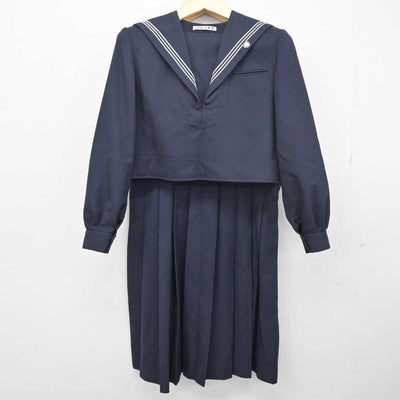 【中古】福岡県 折尾愛真高等学校 女子制服 3点 (セーラー服・スカート) sf049153