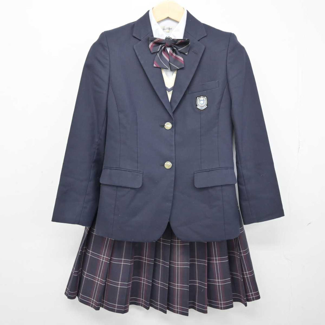 【中古】北海道 北海道札幌英藍高等学校 女子制服 5点 (ブレザー・ニットベスト・シャツ・スカート) sf049156 | 中古制服通販パレイド