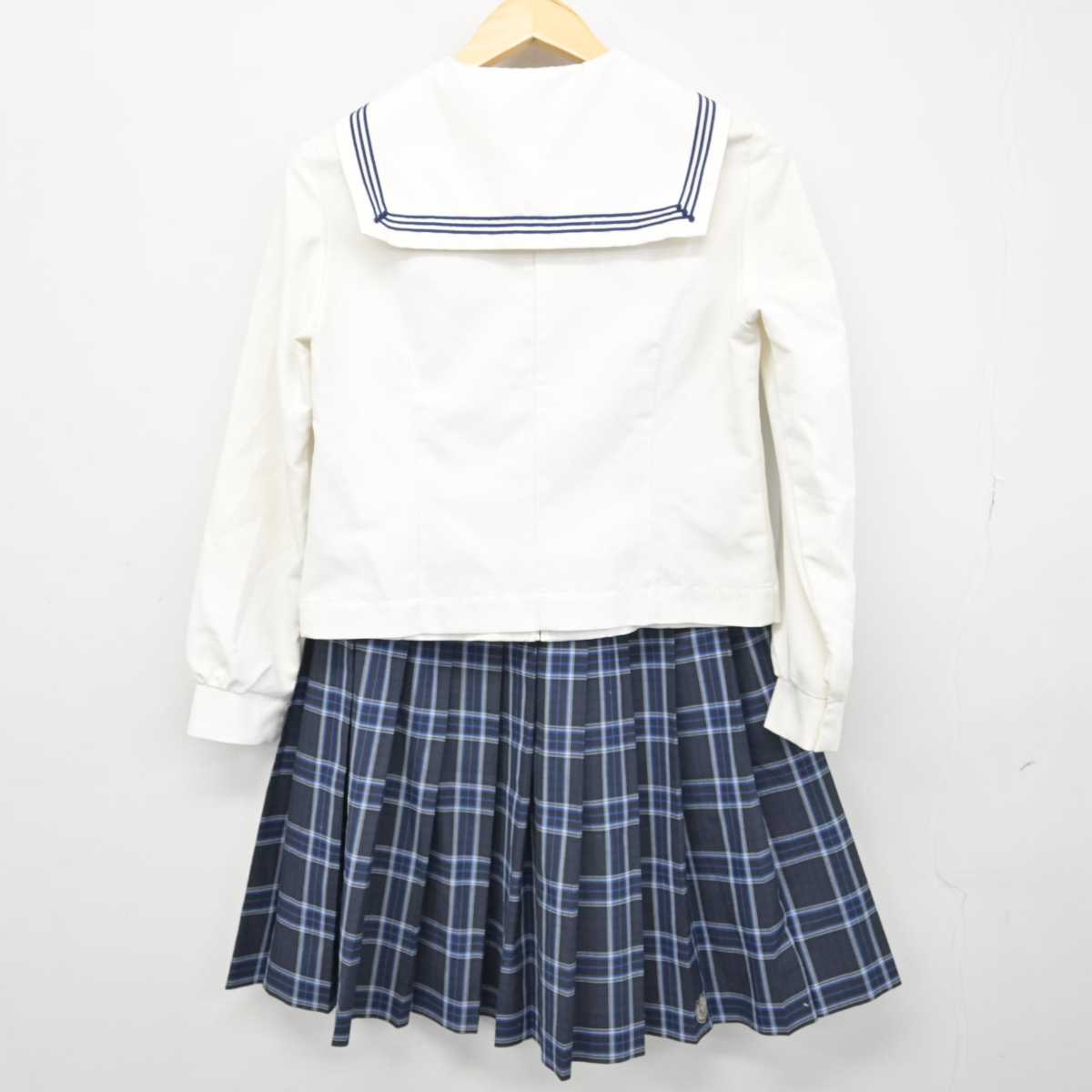 【中古】北海道 北海道札幌英藍高等学校 女子制服 4点 (セーラー服・スカート) sf049157