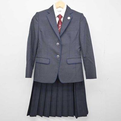 【中古】千葉県 千葉県立千葉女子高等学校 女子制服 5点 (ブレザー・シャツ・スカート) sf049159