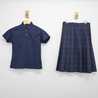 【中古】千葉県 千葉県立千葉女子高等学校 女子制服 2点 (シャツ・スカート) sf049162