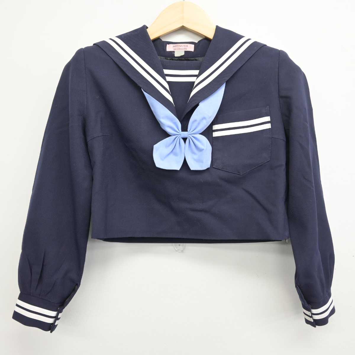 【中古】熊本県 出水中学校 女子制服 4点 (セーラー服・ジャンパースカート) sf049169