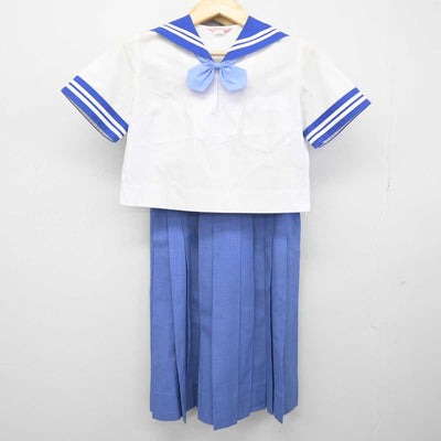 【中古】熊本県 出水中学校 女子制服 4点 (セーラー服・セーラー服・スカート) sf049171