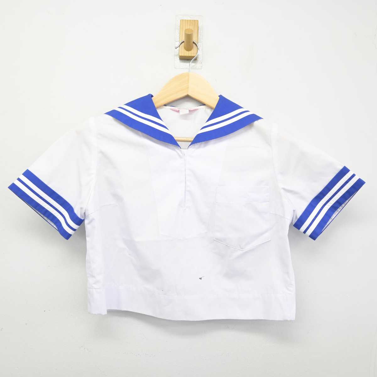 【中古】熊本県 出水中学校 女子制服 4点 (セーラー服・セーラー服・スカート) sf049171