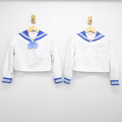 【中古】熊本県 出水中学校 女子制服 3点 (セーラー服) sf049172