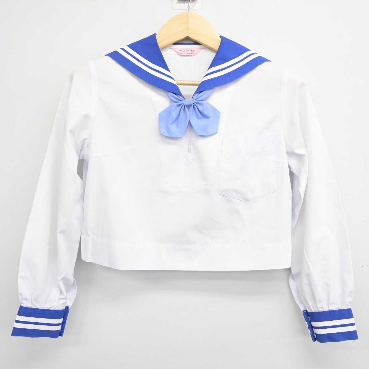 【中古】熊本県 出水中学校 女子制服 3点 (セーラー服) sf049172