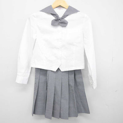 【中古】熊本県 東海大学付属熊本星翔高等学校 女子制服 4点 (セーラー服・スカート) sf049176