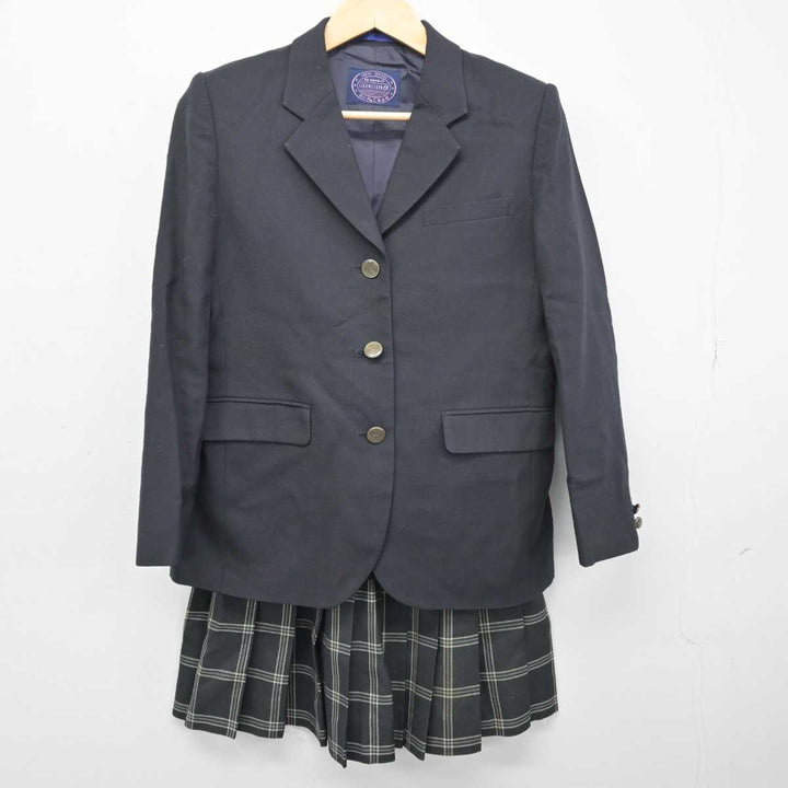 【中古】宮城県 仙台大学附属明成高等学校 女子制服 3点 (ブレザー・ニット・スカート) sf049184