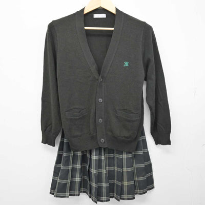 【中古】宮城県 仙台大学附属明成高等学校 女子制服 3点 (ブレザー・ニット・スカート) sf049184