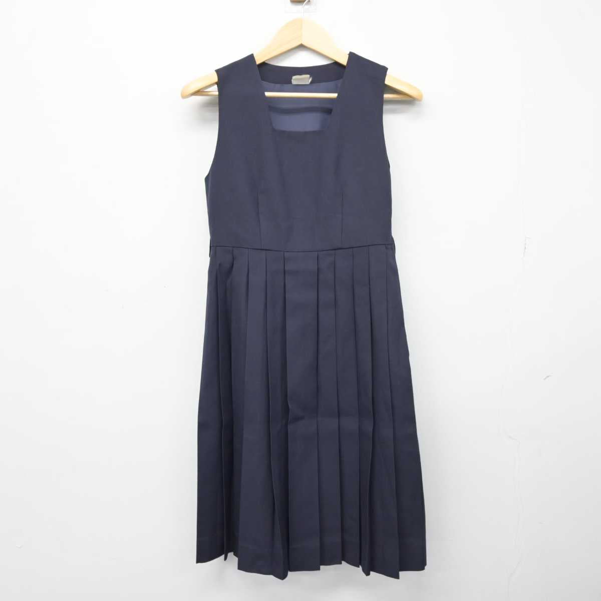 【中古】東京都 両国中学校 女子制服 3点 (セーラー服・ジャンパースカート) sf049189