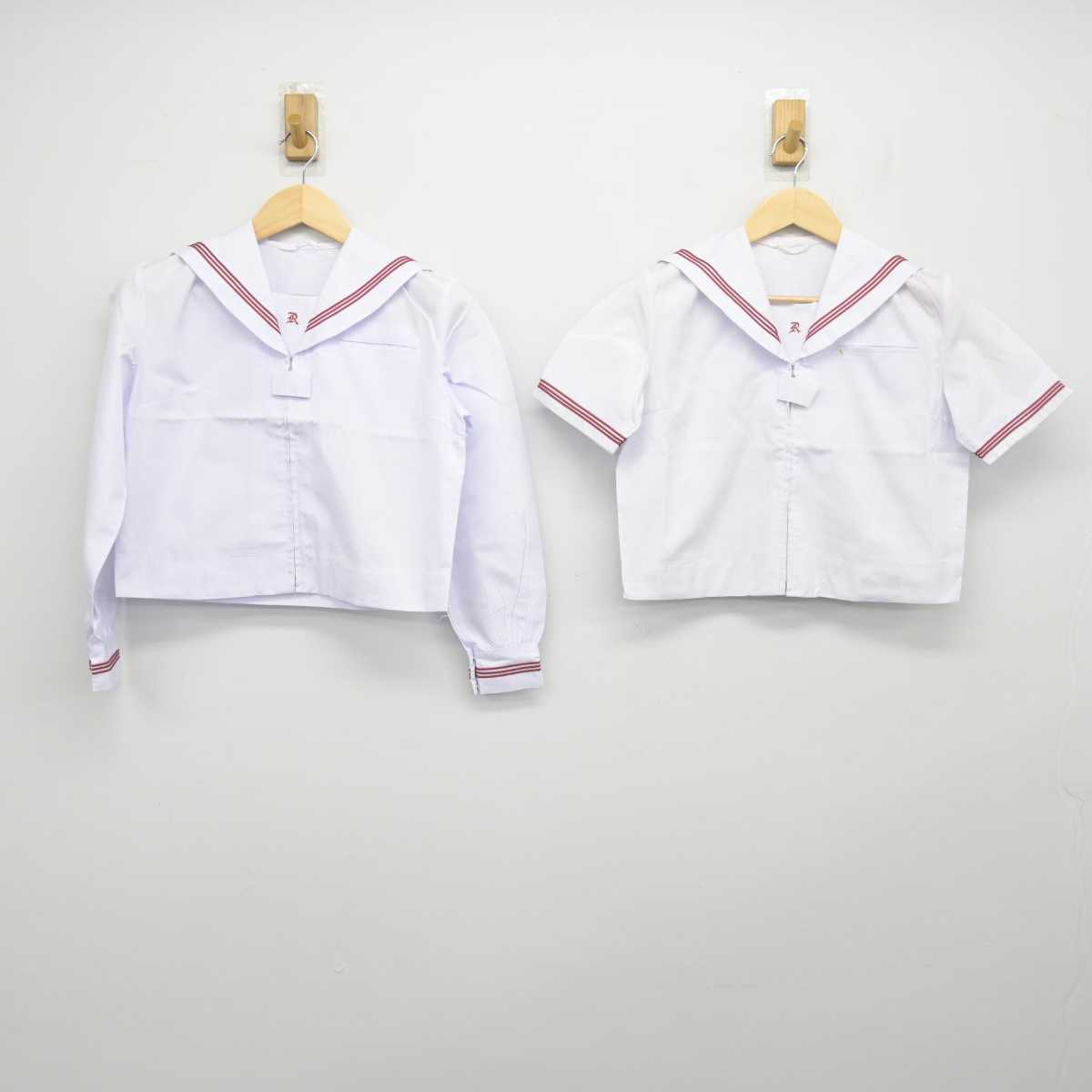 【中古】東京都 両国中学校 女子制服 2点 (セーラー服・セーラー服) sf049190