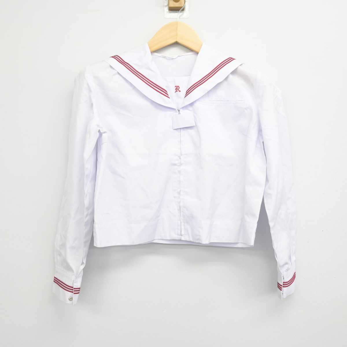 【中古】東京都 両国中学校 女子制服 2点 (セーラー服) sf049191