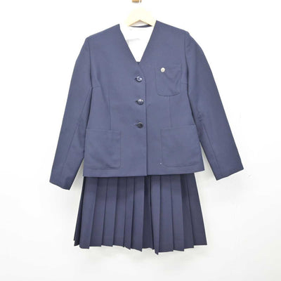 【中古】埼玉県 幡羅中学校 女子制服 6点 (ブレザー・ベスト・シャツ・スカート) sf049201