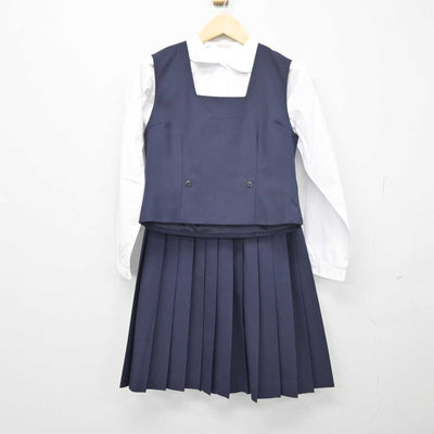 【中古】埼玉県 幡羅中学校 女子制服 6点 (ブレザー・ベスト・シャツ・スカート) sf049201