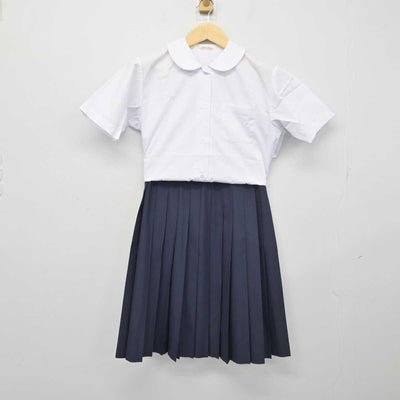 【中古】埼玉県 幡羅中学校 女子制服 3点 (シャツ・スカート) sf049202