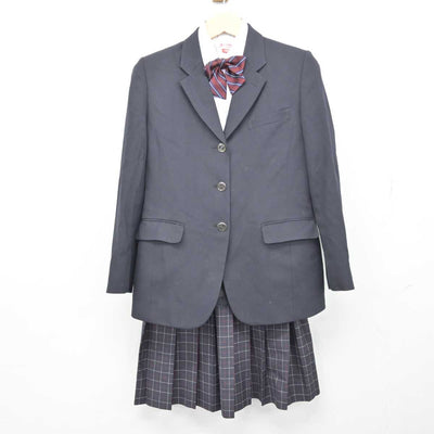 【中古】東京都 二之江中学校 女子制服 5点 (ブレザー・ニット・シャツ・スカート) sf049209