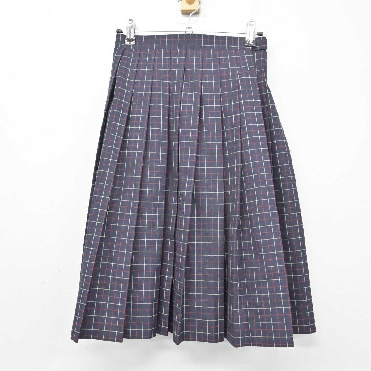 【中古】東京都 二之江中学校 女子制服 3点 (ニットベスト・シャツ・スカート) sf049210