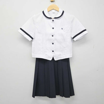 【中古】千葉県 市川中学校 女子制服 3点 (シャツ・スカート) sf049212