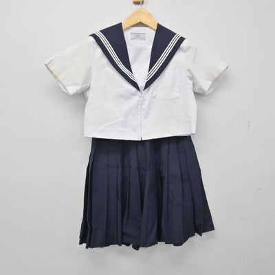 【中古】愛知県 尾西第一中学校 女子制服 2点 (セーラー服・スカート) sf049221