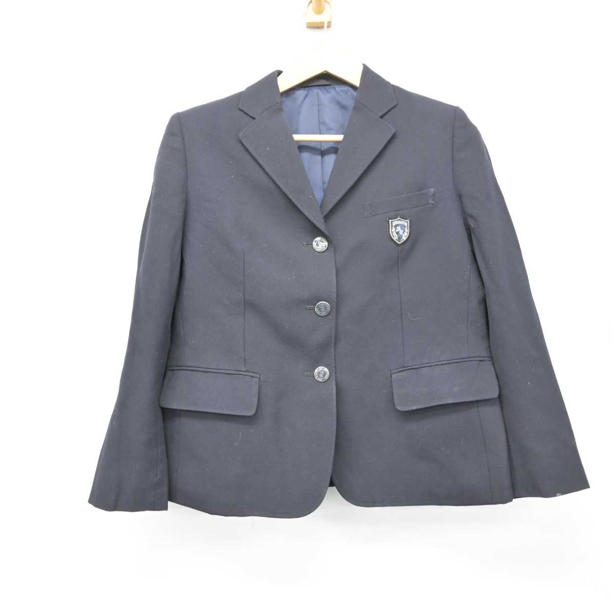 【中古】愛知県 聖カピタニオ女子高等学校 女子制服 5点 (ブレザー・シャツ・スカート) sf049229