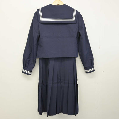 【中古】東京都 深川第二中学校 女子制服 3点 (セーラー服・ジャンパースカート) sf049238