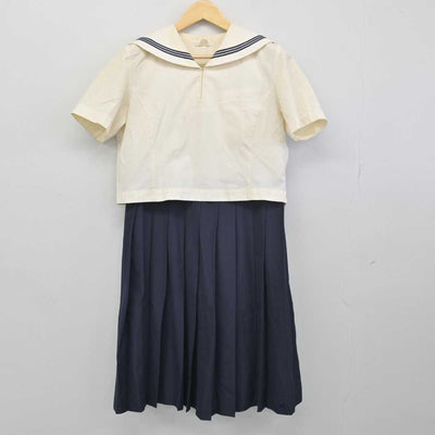 【中古】福岡県 博多女子高等学校 女子制服 2点 (セーラー服・ジャンパースカート) sf049242