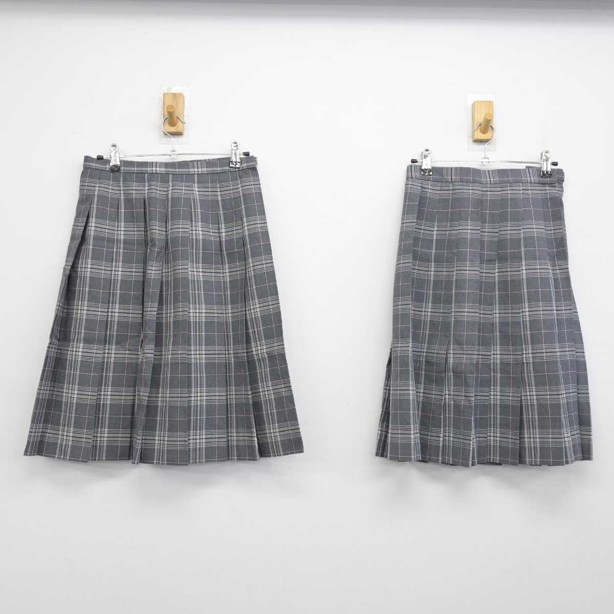 【中古】群馬県 大間々高等学校 女子制服 4点 (ブレザー・スカート・スカート) sf049245