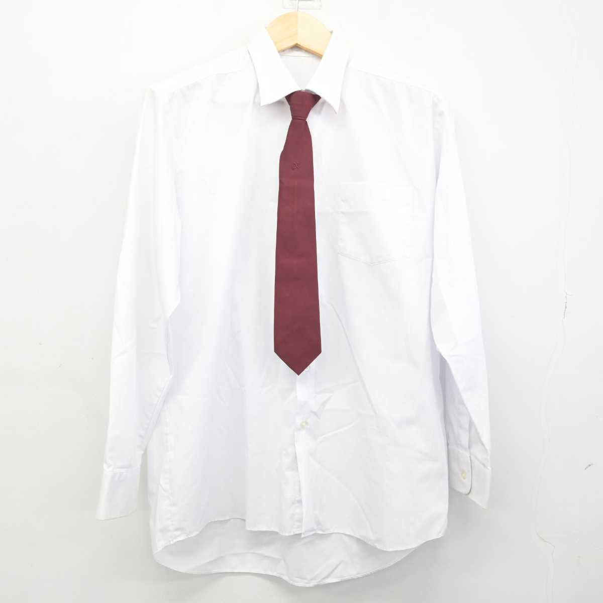 【中古】宮城県 西山中学校 男子制服 4点 (ブレザー・シャツ・ズボン) sf049271