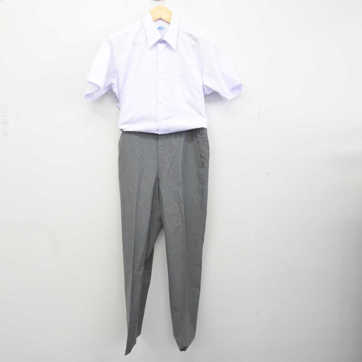 【中古】宮城県 西山中学校 男子制服 2点 (シャツ・ズボン) sf049272