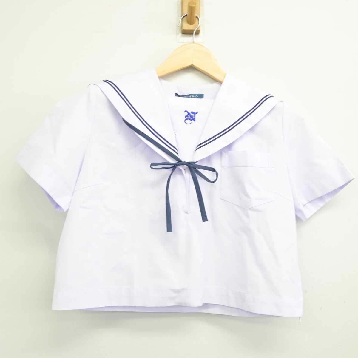 【中古】兵庫県 長坂中学校 女子制服 3点 (セーラー服・スカート) sf049278