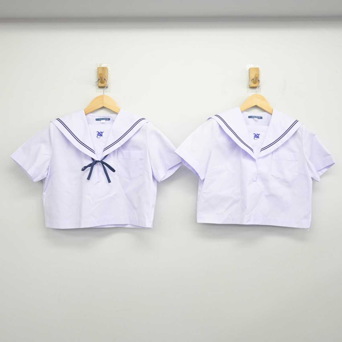 【中古】兵庫県 長坂中学校 女子制服 3点 (セーラー服) sf049279