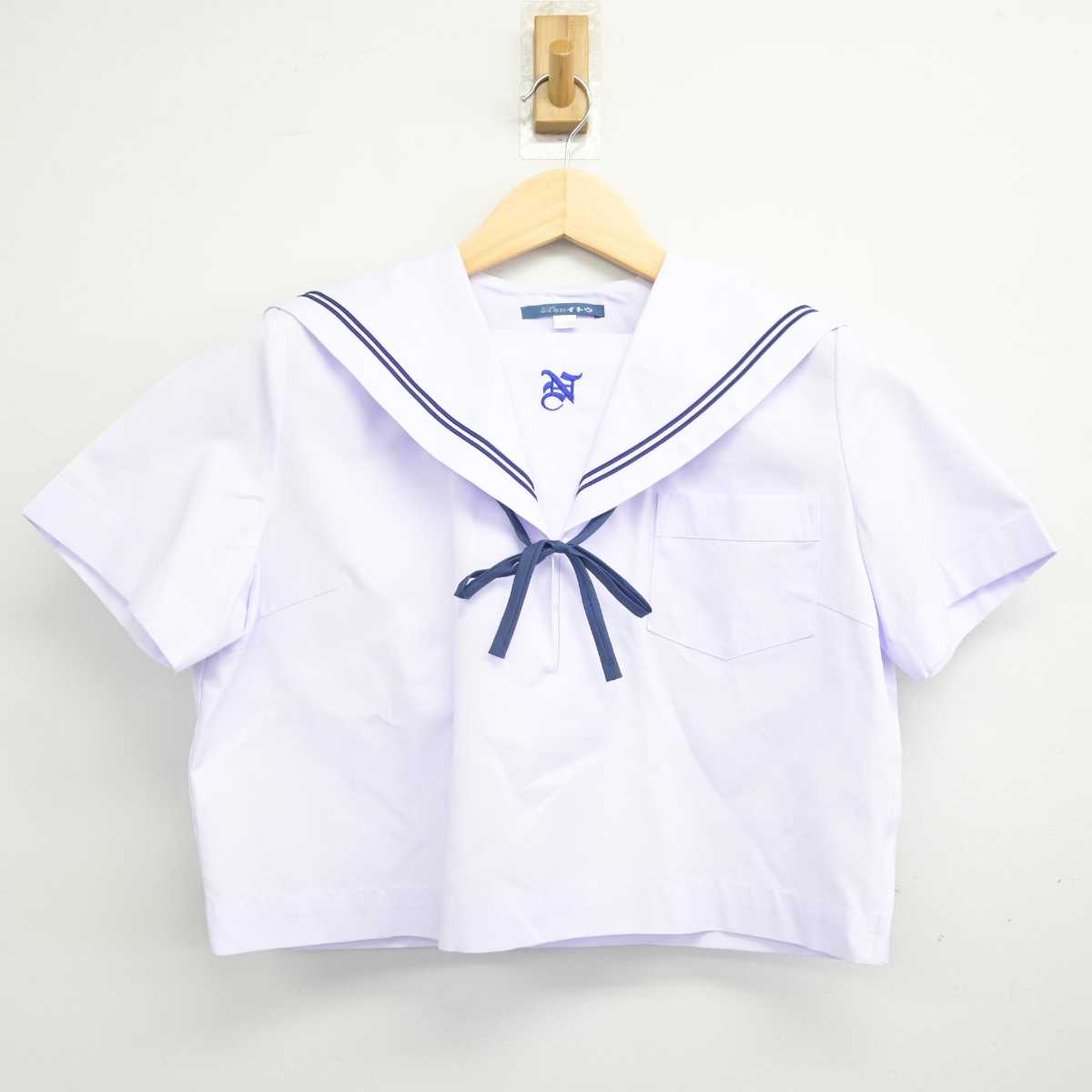 【中古】兵庫県 長坂中学校 女子制服 3点 (セーラー服) sf049279